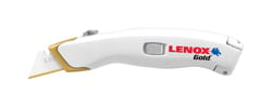 Lenox Gold 5-1/4 in. Retractable Utility Knife White 1 pk