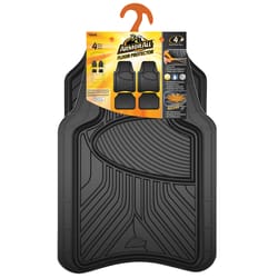 Custom Accessories Black Rubber Auto Floor Mats 4 pk