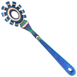 Totally Bamboo Baltique Multicolored Bamboo Spaghetti Server
