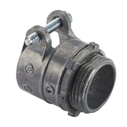 Halex 3/8 in. D Zinc Squeeze Connector For AC, FC and FMC 3 pk