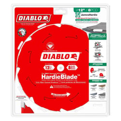 Diablo HardieBlade 12 in. D X 1 in. Polycrystalline Diamond Fiber Cement Blade 8 teeth 1 pk