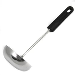 Chef Craft Black/Silver Stainless Steel Ladle