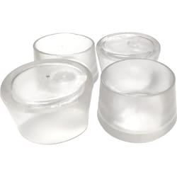 Ace Thermoplastic Ethylene Leg Tip Clear Round 1-1/2 in. W 1 pk