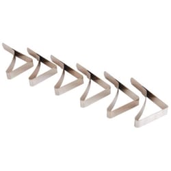 Coleman Silver Tablecloth Clamps 6 pk