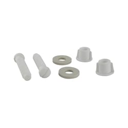 Ace Toilet Seat Hinge Bolts White Plastic