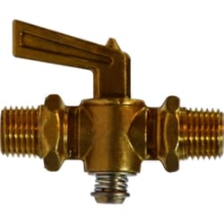 Anderson Metals 1/4 in. MIP in. X 1/4 in. MIP Brass Pipe Valve