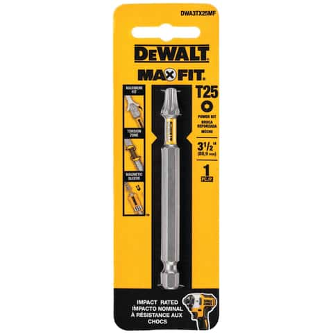 DeWalt Max Fit Torx #25 X 3.5 in. L Screwdriver Bit Steel 1 pk - Ace  Hardware