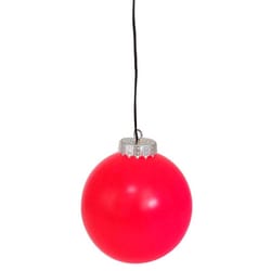 Celebrations LED Red 5 in. Ornament Hanging Decor