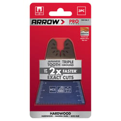 Arrow Pro 2-11/16 in. High Carbon Steel Semi-Circle Japanese Blade Multi-Material 3 pc
