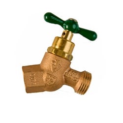 Arrowhead 1/2 in. FIP X 3/4 in. MHT Anti-Siphon Brass No-Kink Hose Bibb