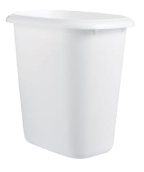 Rubbermaid 1.5 gal White Plastic Vanity Wastebasket