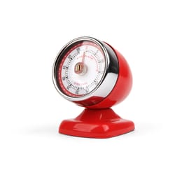 Kikkerland Analog Stainless Steel Kitchen Timer