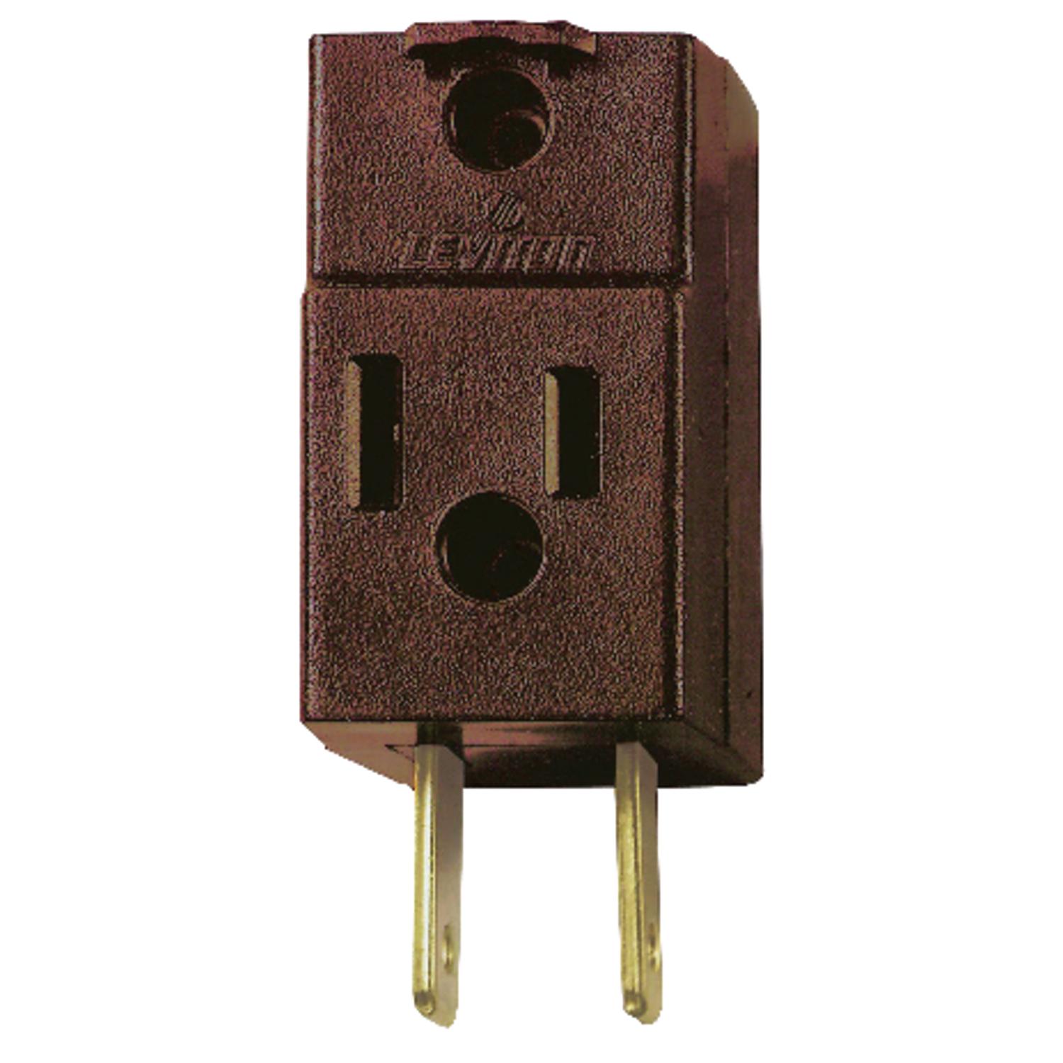 00531-000 Leviton Polarized 3 outlets Outlet Adapter 1 pk sku 00531-000