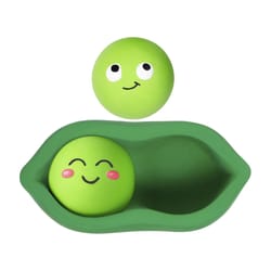 Pet Shop by Fringe Studio Green Latex We Come in Peas Dog Toy 1 pk
