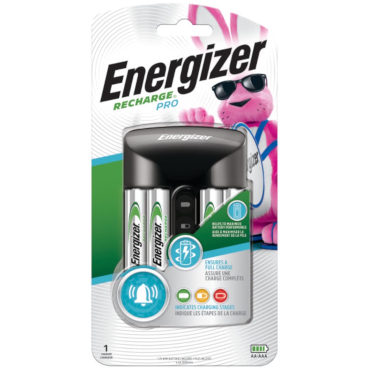 Photos - Battery Charger Energizer 4 Battery Black  CHPROWB4 