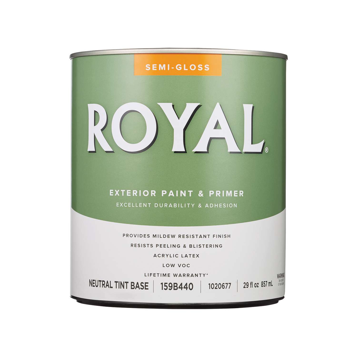 Royal SemiGloss Tint Base Neutral Base Paint + Primer Exterior 1 qt