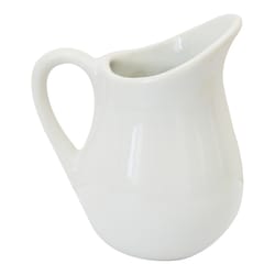 R&M International Corp White Porcelain Porcelain Pitchers Pitcher 32 pc