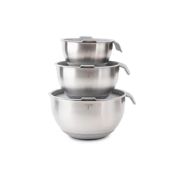 Core Home Pewter Mixing Bowl Silver 6 pc