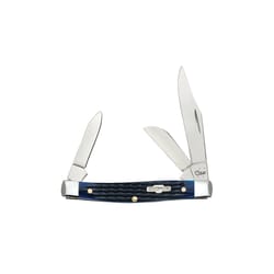 Case Folding Rogers Medium Stockman Pocket Knife Blue Bone