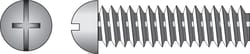 Hillman No. 10-24 Ga. X 3-1/2 in. L Combination Round Head Zinc-Plated Steel Machine Screws 1 pk