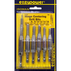 Eazypower Isomax Assortment Steel Self-Centering Drill Bits Hex Shank 7 pc