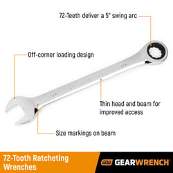 GEARWRENCH 12 Point SAE Ratcheting Combination Wrench Set 7 pc