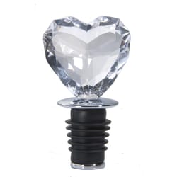 Prodyne Love of Wine Clear Acrylic Heart Bottle Stopper