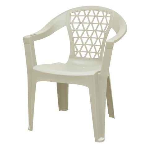 Adams Penza White Polypropylene Frame Stackable Chair Ace Hardware