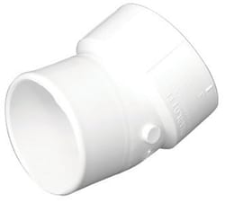 Charlotte Pipe Schedule 40 4 in. Hub X 4 in. D FTG PVC 22-1/2 Degree Street Elbow