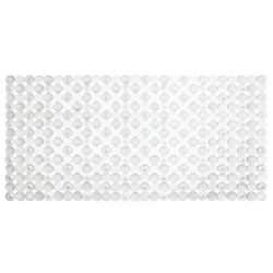 iDesign Orbz 27 in. L X 14 in. W Clear Plastic Bath Mat