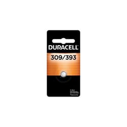 Duracell Silver Oxide 309/393 1.5 V 80 mAh Electronic/Watch Battery 1 pk