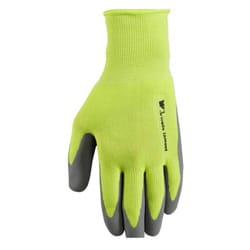 Wells Lamont Men's Indoor/Outdoor HI-VIZ Work Gloves Gray/Green XL 1 pair