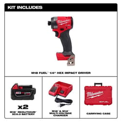 Milwaukee M18 FUEL 18 V 1/4 in. Cordless Brushless Impact Driver Kit (Battery & Charger)