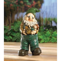 Summerfield Terrace Multi-color Polyresin 10.63 in. H Babysitter Garden Gnome Indoor/Outdoor Decorat