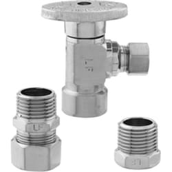 Keeney 1/2 in. FIP X 3/8 in. Compression Brass Shut-Off Valve