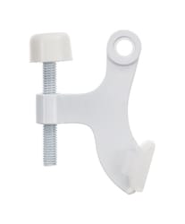 Ace Metal White Hinge Pin Door Stop Mounts to door 0 in.