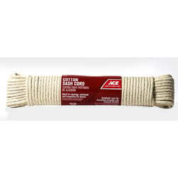 Ace 1/4 in. D X 100 ft. L White Solid Braided Cotton Cord