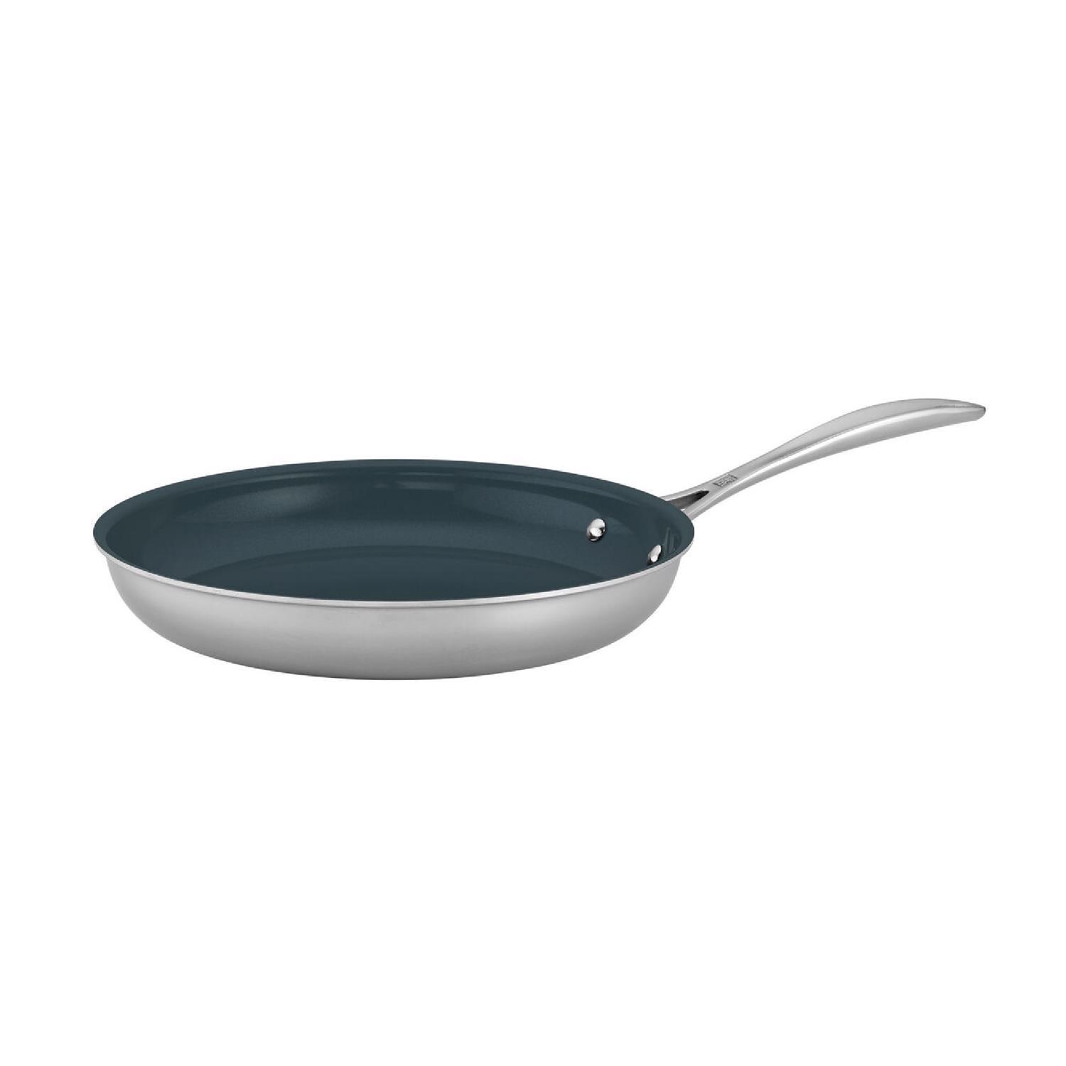 Zwilling J.A Henckels Clad CFX Ceramic/Stainless Steel Fry Pan 10 in. Black/Silver Sansujyuku sansujyuku.com