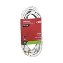 Ace Outdoor 50 ft. L White Extension Cord 16/3 SJTW