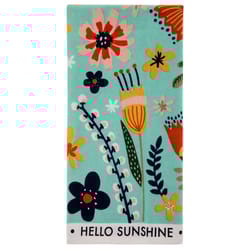 Karma Multicolored Cotton Hello Sunshine Tea Towel 1 pk
