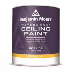 Benjamin Moore Waterborne Ceiling Paint Flat Base 4 Ceiling Paint Interior 1 qt