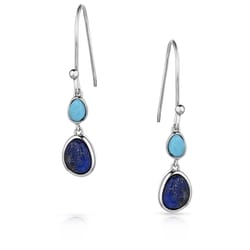 Montana Silversmiths Women's Nature's Obsession Silver/Turquoise Earrings Water Resistant