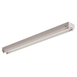Lithonia Lighting 48 in. L White Hardwired Fluorescent T8 Light Fixture
