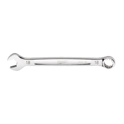 Milwaukee Max Bite 18 mm 6 and 12 Point Metric Combination Wrench 1.58 in. L 1 pc