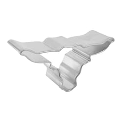 R&M International Corp International Corp 3 in. L Mini Longhorn Cookie Cutter Silver 1 pc