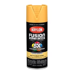 Krylon Fusion All-In-One Matte Wild Honey Paint+Primer Spray Paint 12 oz