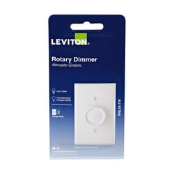 Leviton Trimatron Light Almond & White 600 W Rotary Dimmer Knob 1 pk