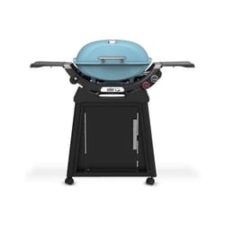 Weber Q 2800N+ w/Cart 1500394 2 Burner Liquid Propane Grill Sky Blue