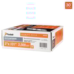 Paslode Roundrive 3 in. L Angled Strip Brite Framing Nails 30 deg 2500 pk