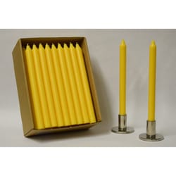 Kiri Tapers Lemon Yellow Unscented Scent Taper Candle